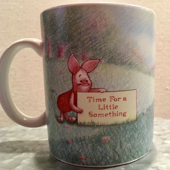 Winnie The Pooh Simply Pooh Big Coffee Mug Cup Colored Pencil Drawn Pooh Piglet - Picture 2 of 6